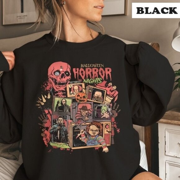 Halloween Horror Nights Universal Studios Sweatshirt Horror Scary Movie 99 - Picture 1 of 5